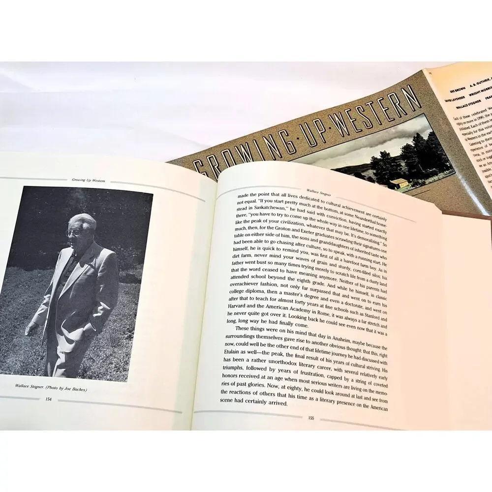 Growing Up Western edited by Clarus Backes (1935-1989) (1990 1st Ed HC in DJ)